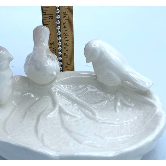 Duchess of Cambridge 3 Birds Porcelain Winter White Lattice Trinket/Candy Dish - Picture 4 of 5